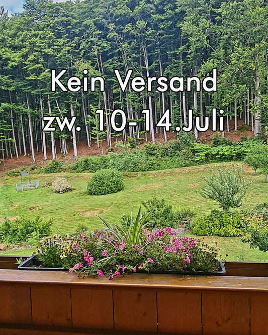 Versand erst ab dem 15.7. wieder