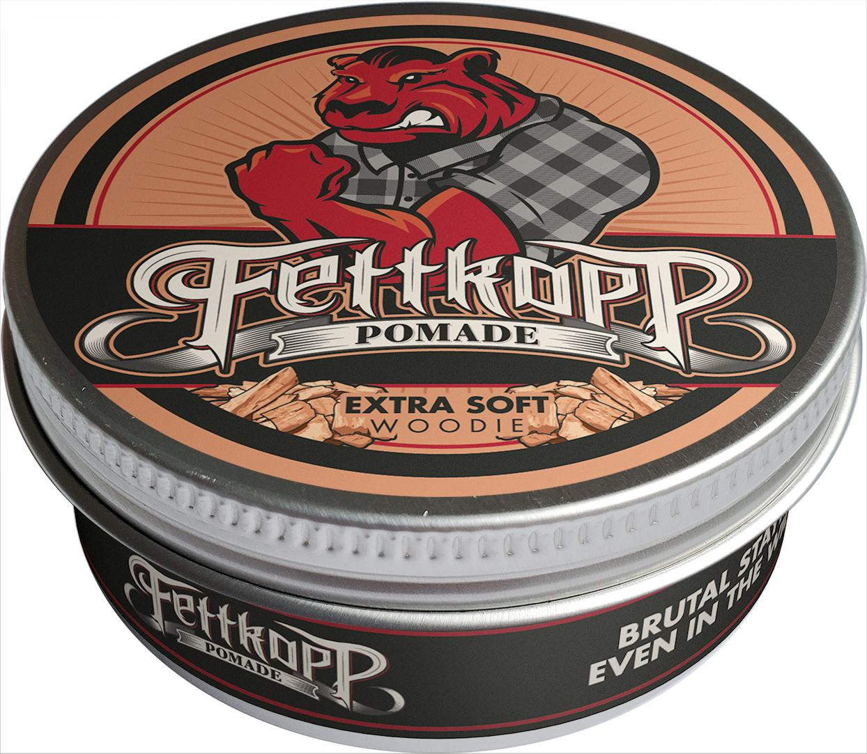FETTKOPP POMADE Extra Soft WOODIE (Sandelholz)
