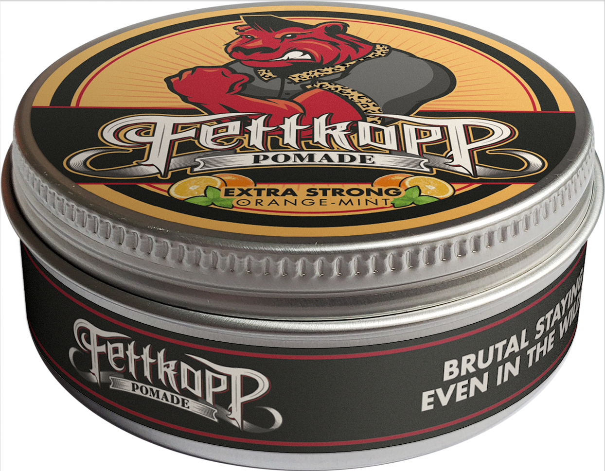 FETTKOPP POMADE Extra Strong CLASSIC (Orange-Minze)