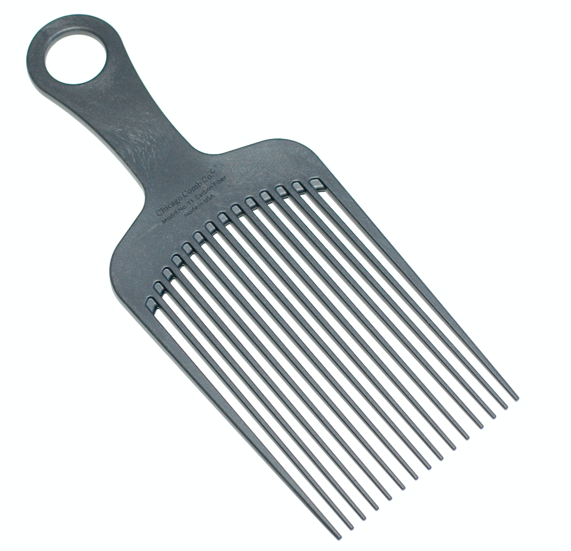 Chicago Comb Modell Nr. 11 Kohlefaserkamm/Afro Kamm