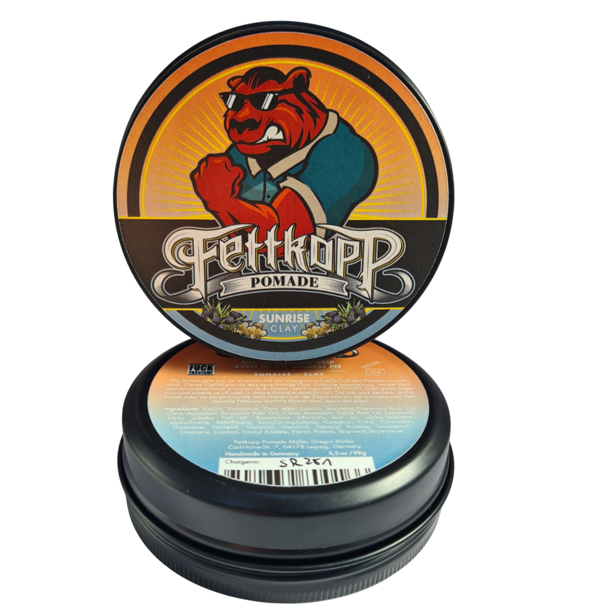 FETTKOPP POMADE - SUNSET Clay - Summery fresh - 99g