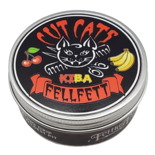 ölbasierte Pomade CutCats Fellfett Kirsch Banane KiBA handgemacht