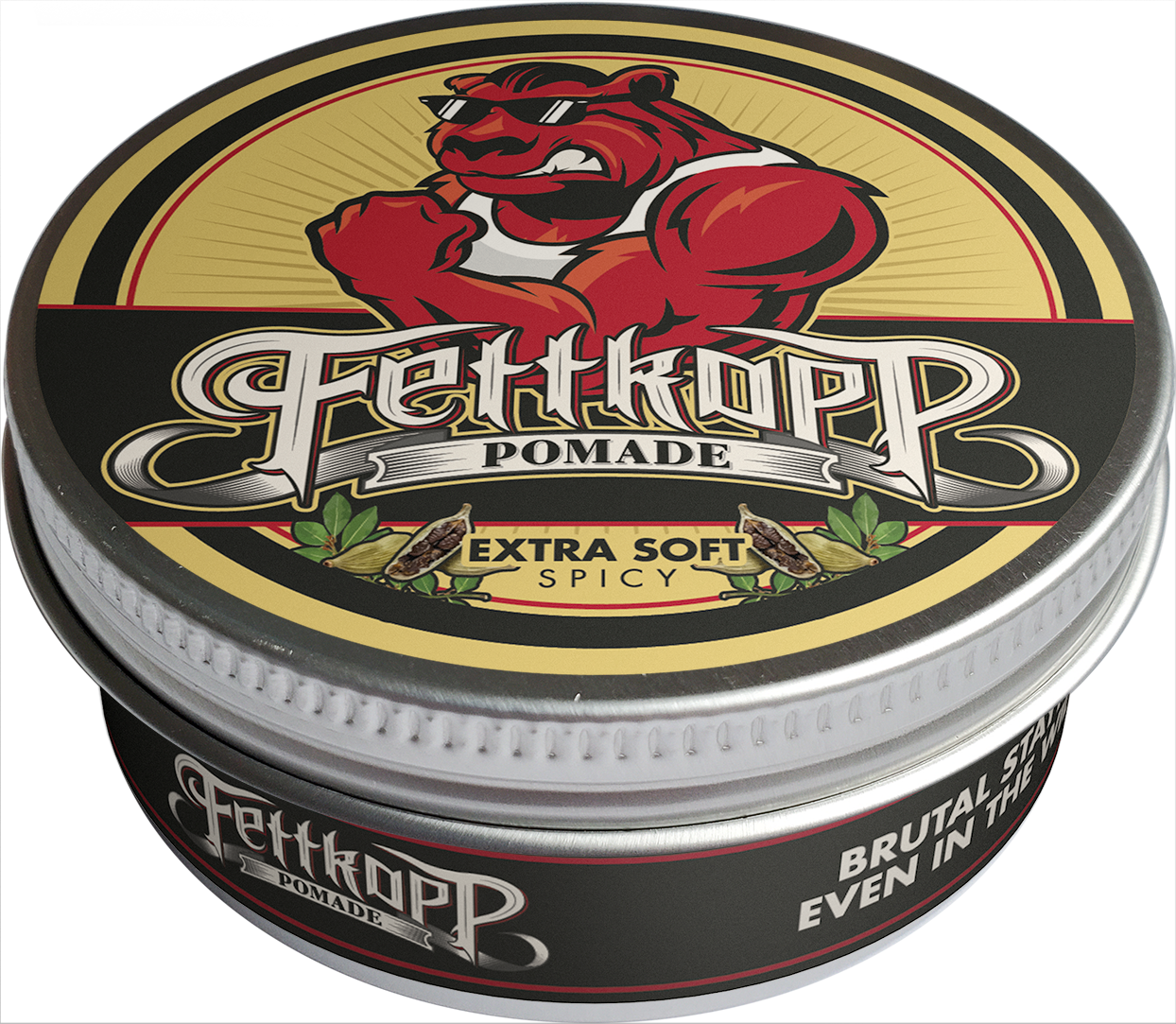 FETTKOPP POMADE Extra Soft SPICY (Kardamom-Bayöl)