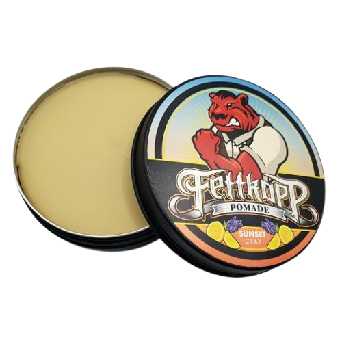 ölbasierte Pomade Bart Kopf Clay Sommer Sunset zitrisch