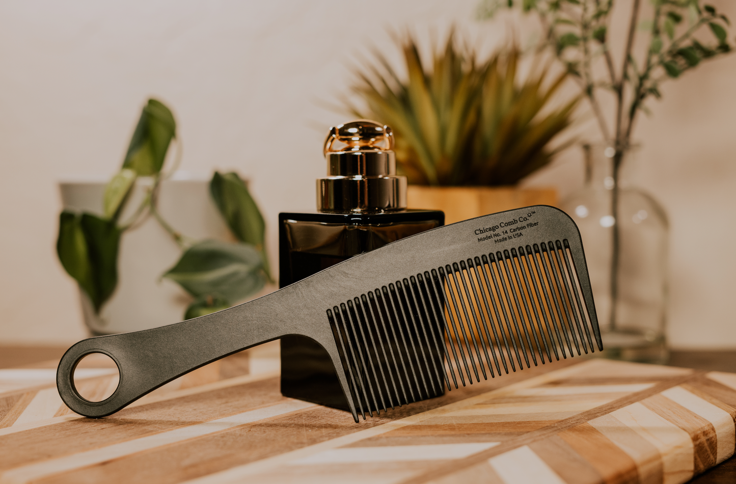 Chicago Comb Modell Nr. 14 Kohlefaser-Kamm