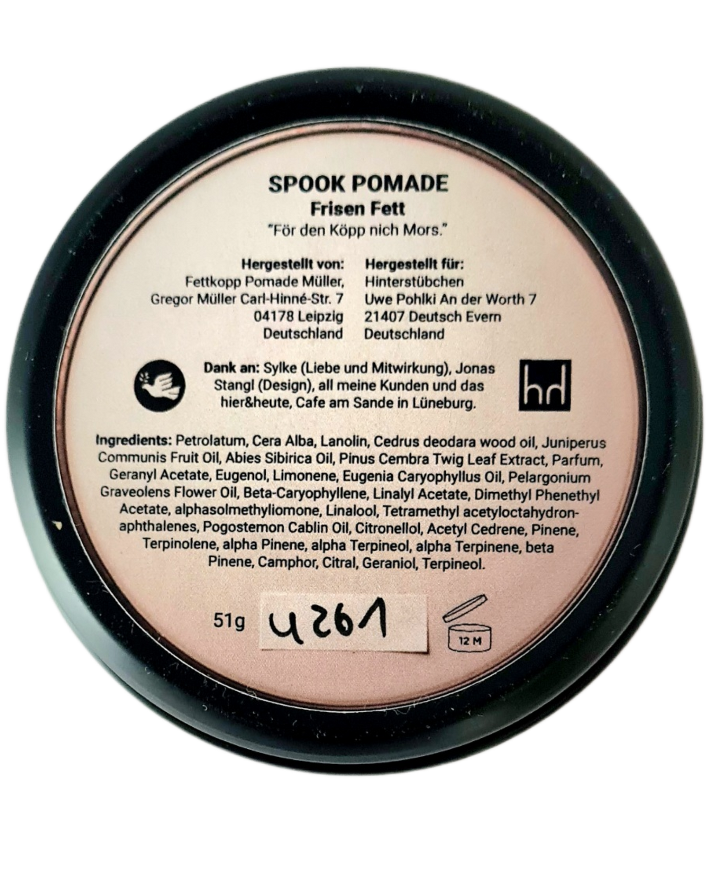 Spook Pomade FRISEN FETT (51g) firm hold/starker Halt