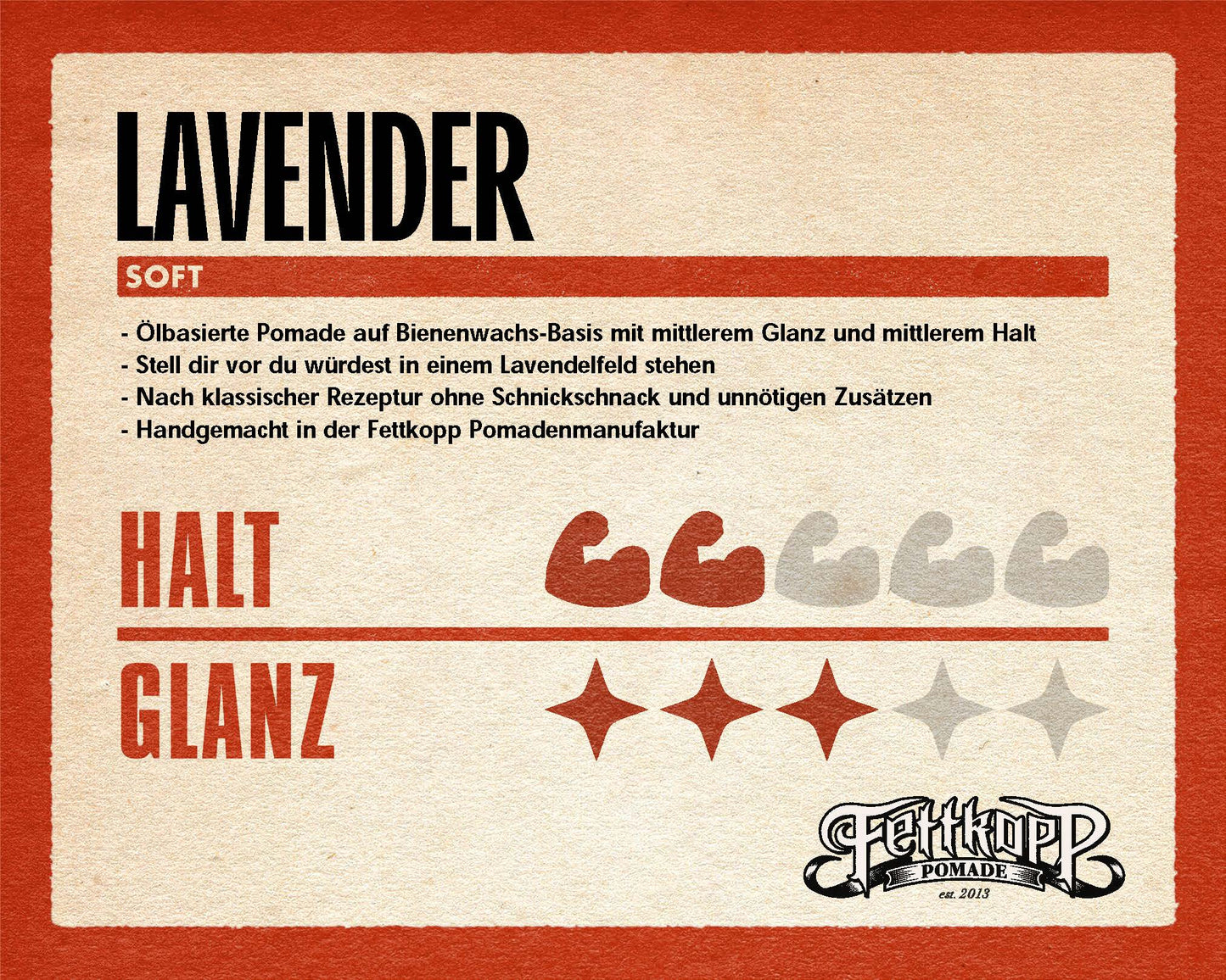 FETTKOPP POMADE - LAVENDER (Lavendel)