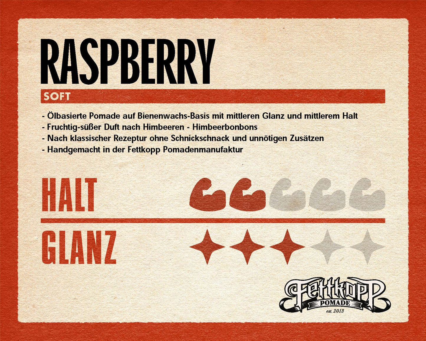 FETTKOPP POMADE Raspberry 51g
