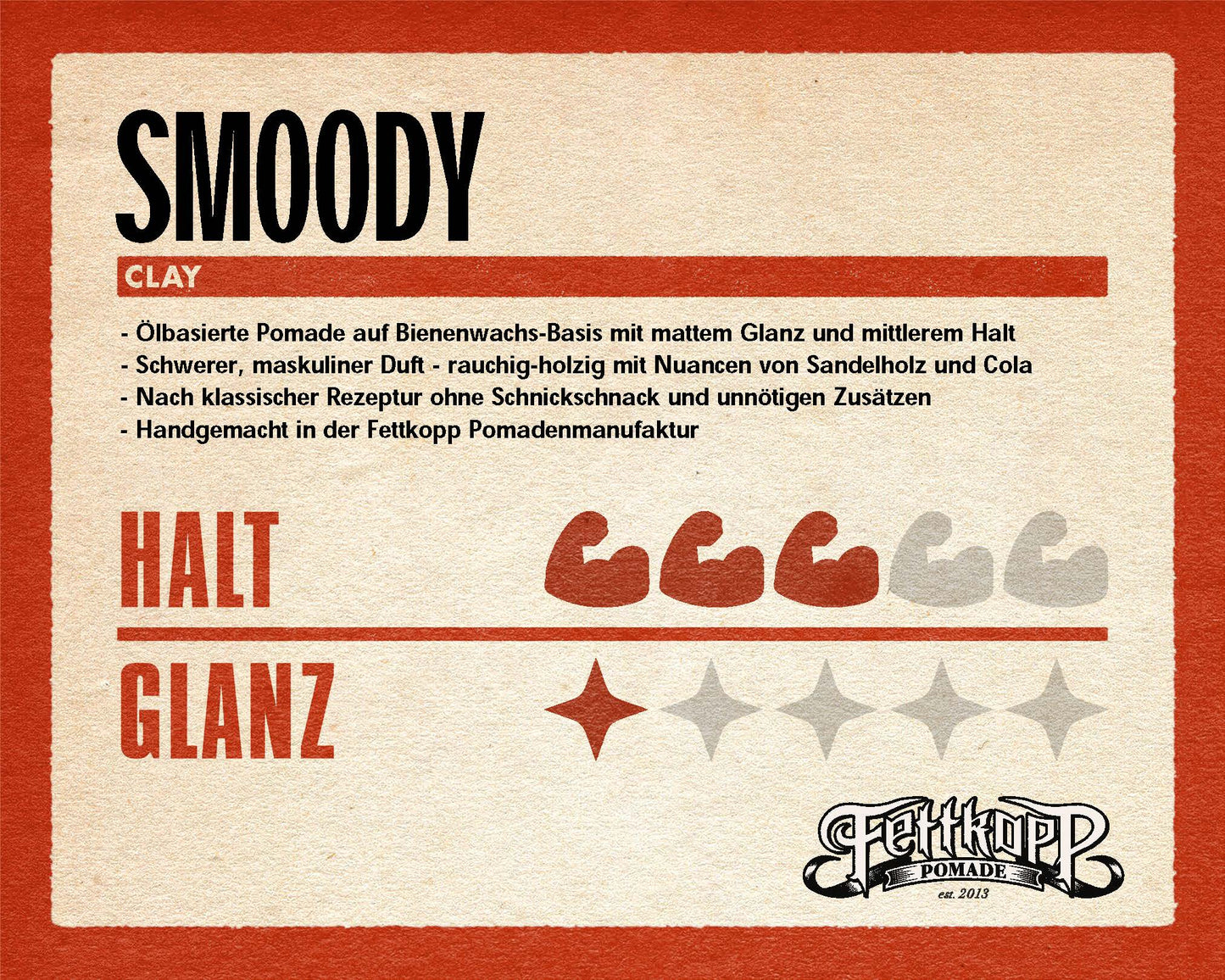 FETTKOPP POMADE - SMOODY (rauchig-holzig)