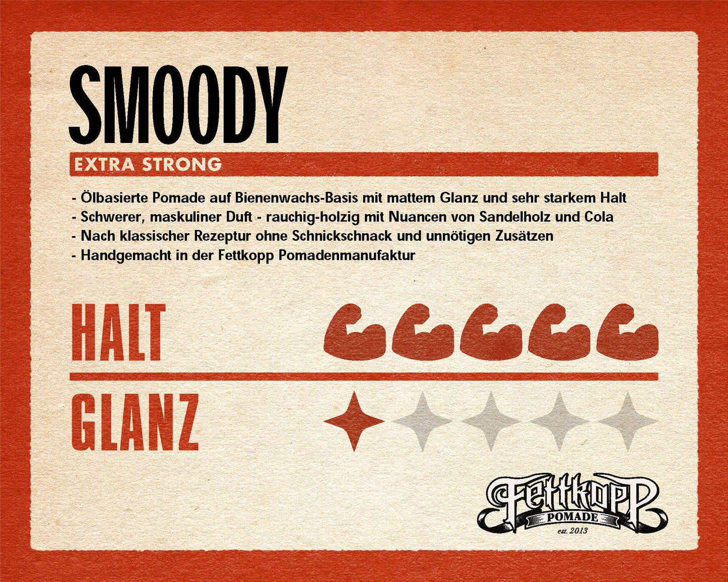 FETTKOPP POMADE - SMOODY (rauchig-holzig)