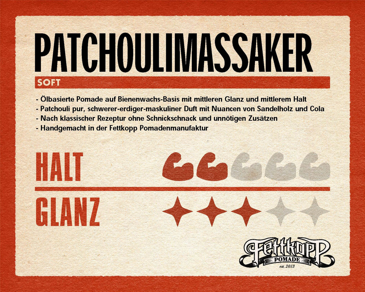 FETTKOPP POMADE - Patchouli Massacre (Patchouli)